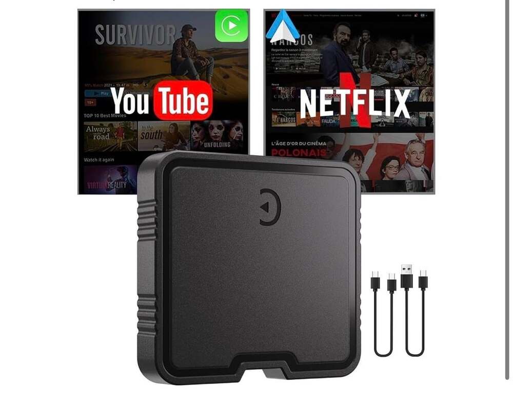 GZPYC Wireless CarPlay Adapter AI Box Netflix YouTube